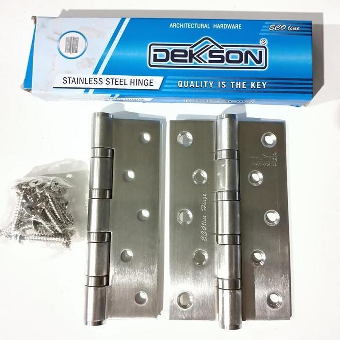 Engsel pintu Dekson stainless steel ecoline 5"x3"x3mm 4BB / 5inchi