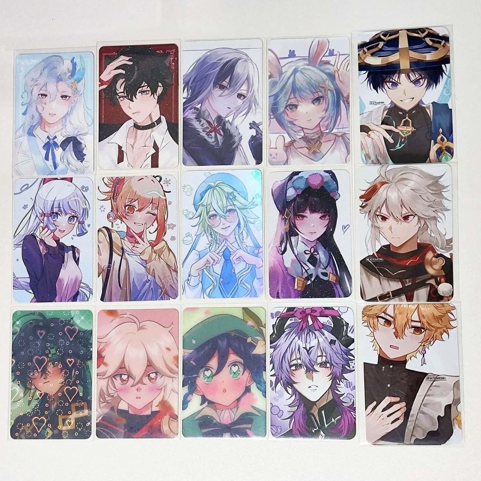 Genshin Impact Photocard Fanmerch Kinich Kazuha Venti Sucrose Ayaka Yoimiya Yunjin Sucrose Arlecchin