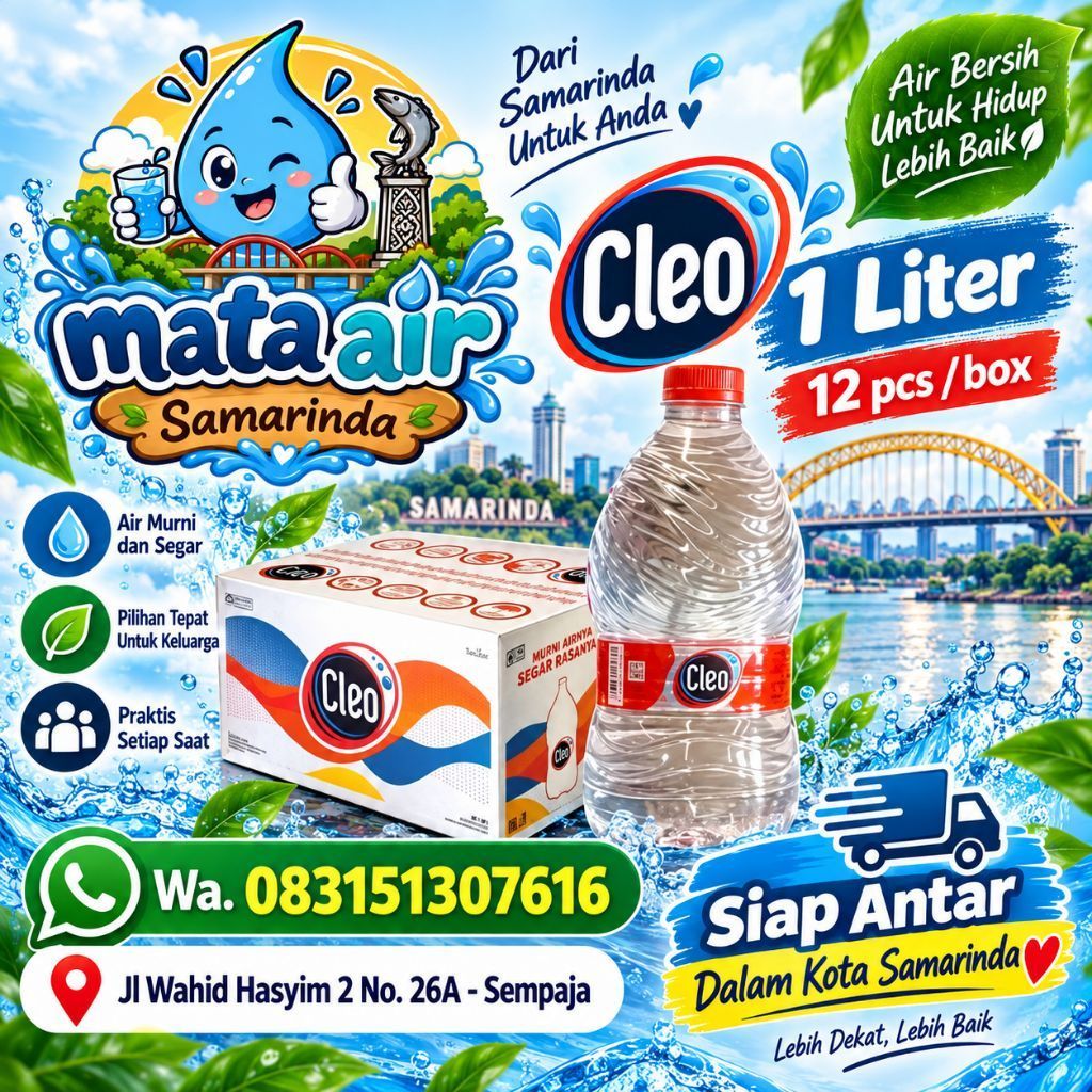 CLEO 1 LITER DUS ISI 12 BOTOL