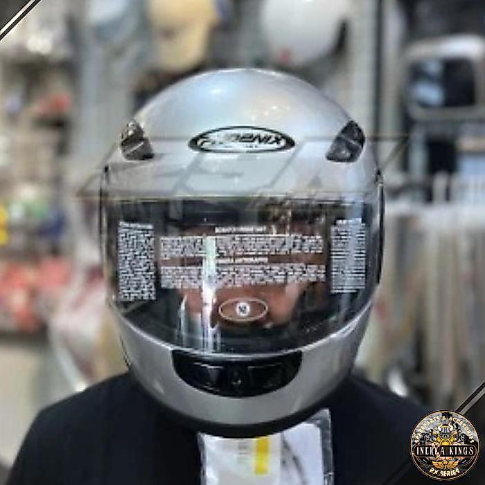 Helm Full Face ORIGINAL AGV PHOENIX Polos Silver Double D Ring Lock