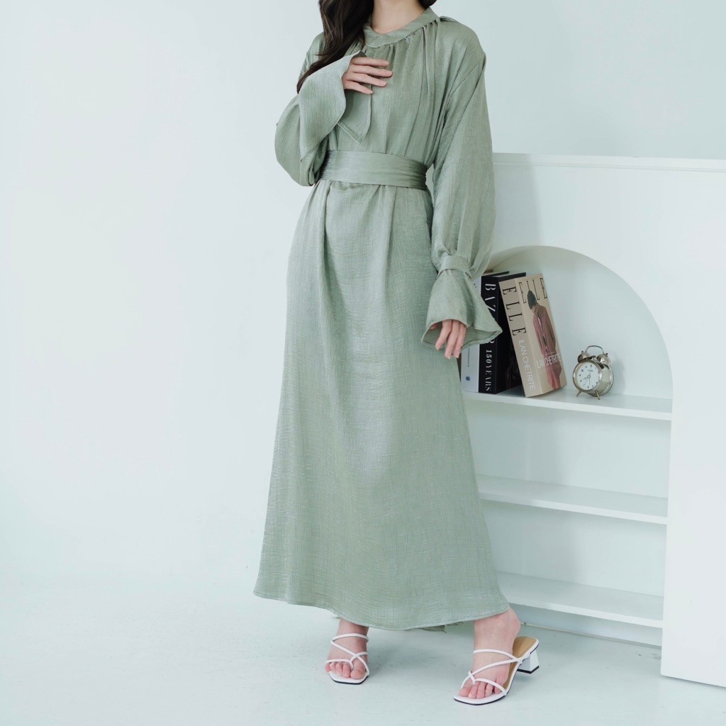 Jazeera Dress by.sirr | Dress Wanita Panjang Elegan dengan Tali | Clearance Stock