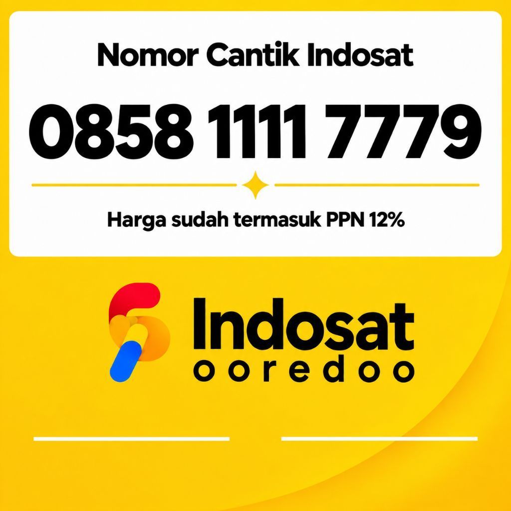 Perdana Nomor Cantik Indosat Super Rapih 1111 777x