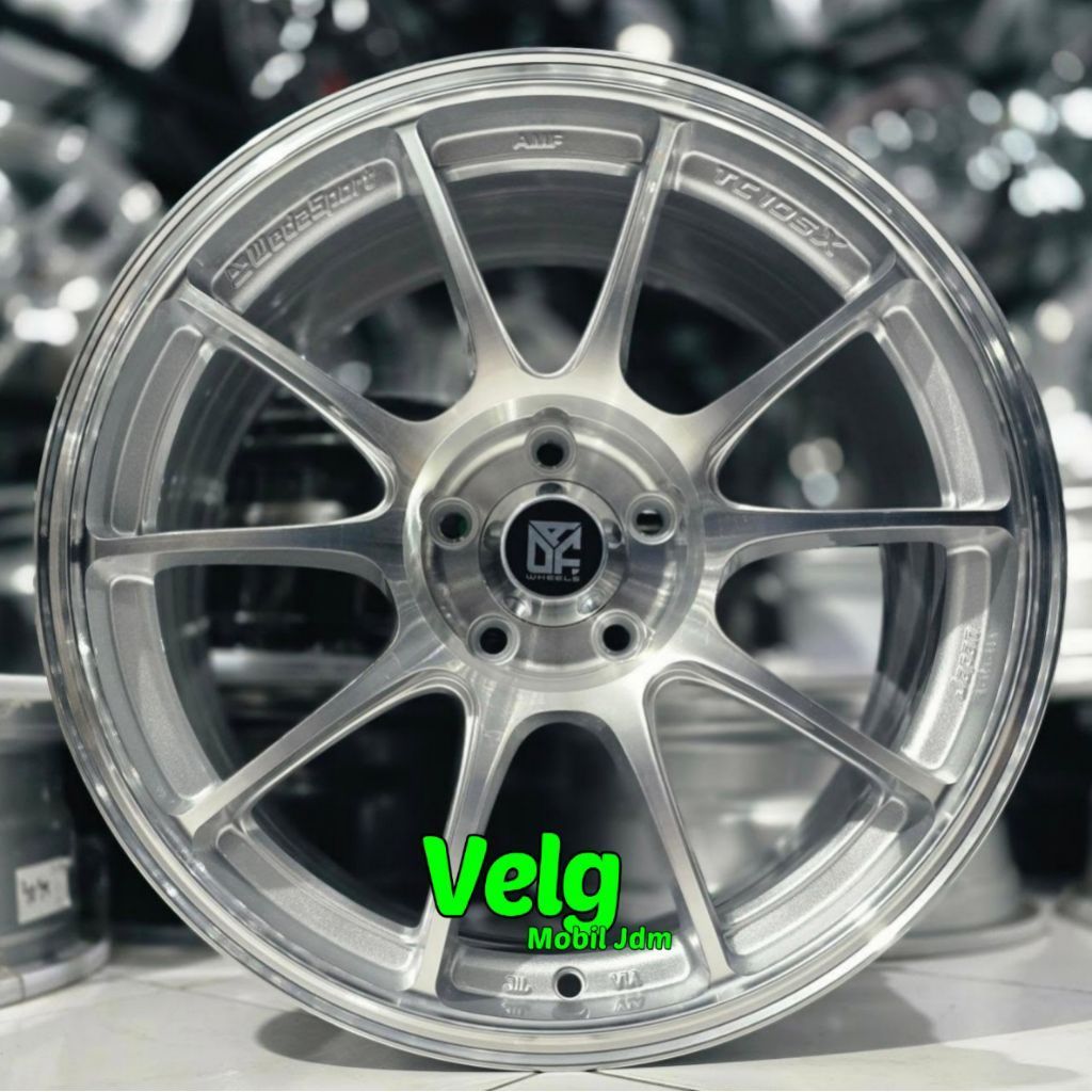 velg racing r18 WEDSSPORT TC105X DENGAN lebar 8,5 pcd 5X114,3 velg mobil ring 18 pnp untuk Innova re