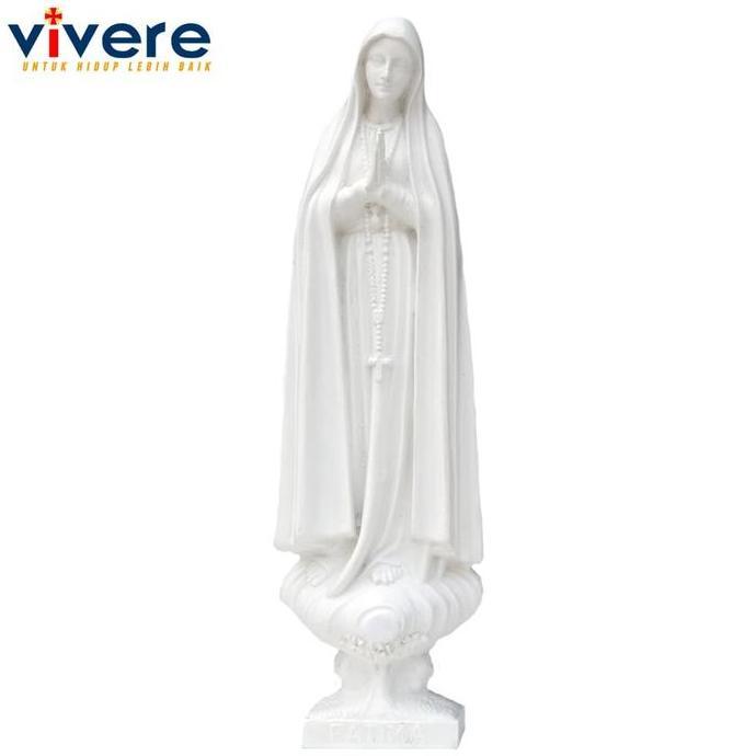 {{{{{{] Patung Maria Fatima 19 cm Putih