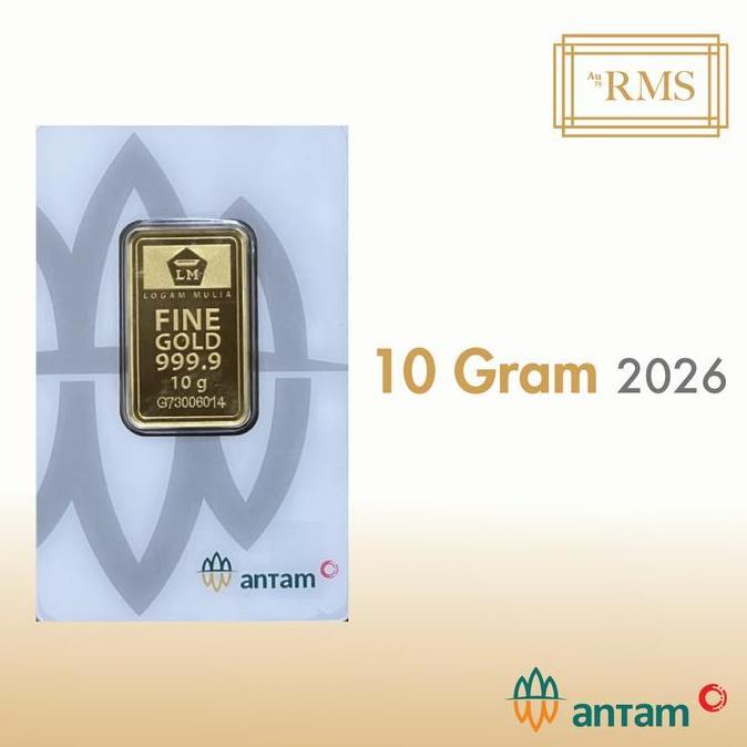 10 Gr (Gram) Logam Mulia/Logam Mulia Antam/Lm/Emas Antam Bersertifikat