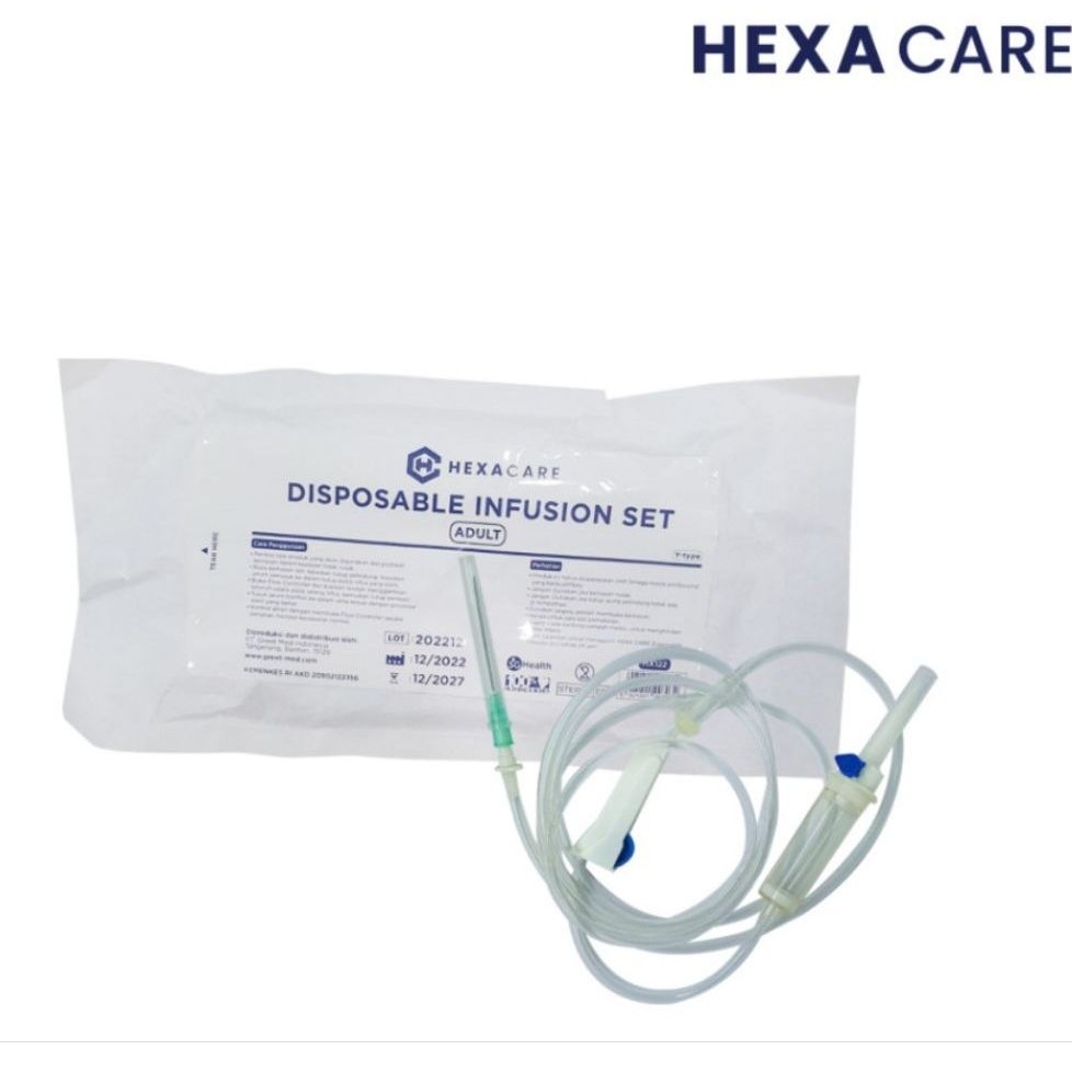 HEXACARE INFUS SET DEWASA - SET INFUS DEWASA