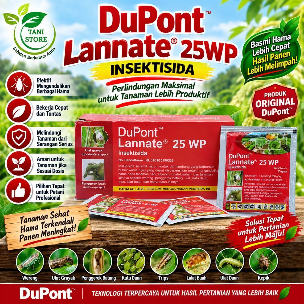 Obat ulat_Pembasmi ulat ampuh DuPont Lannate 25 WP_dupont lannate