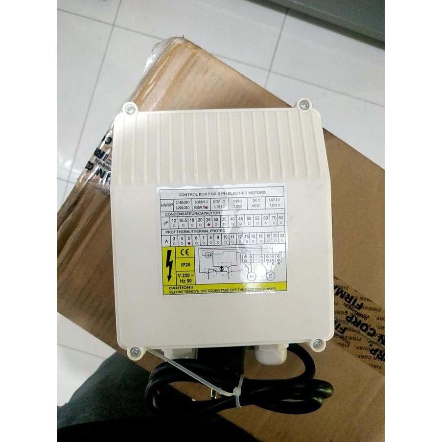 ```````] Control box pompa submersible Firman 1 0,75 HP / 0,55KW / 25UF 3/4