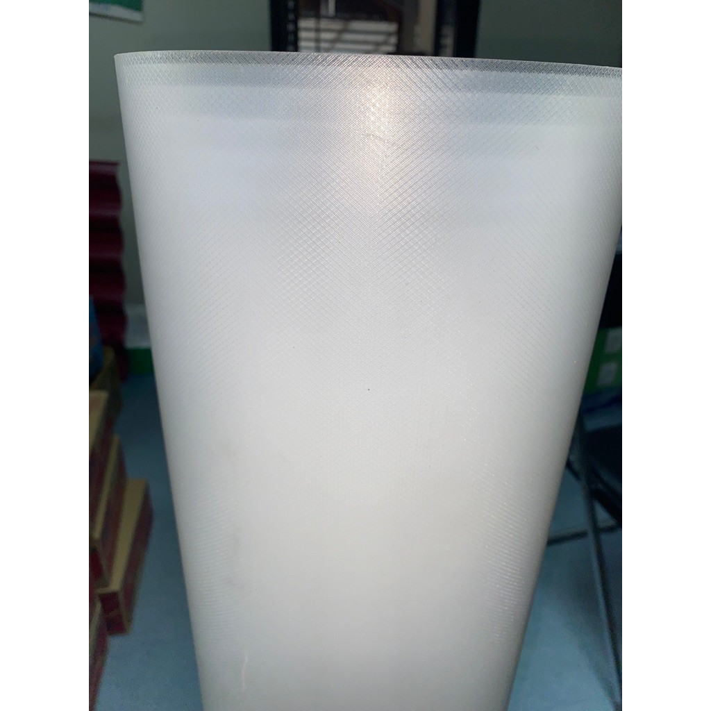 (CUCI GUDANG) Fiber Pagar Plastik Putih Textur