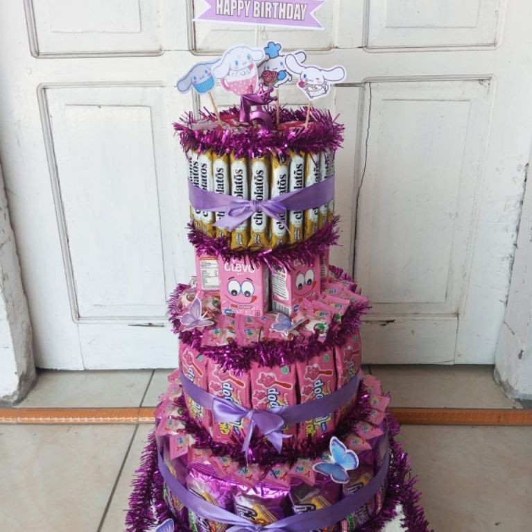 Snack Tower Pink Murah Warna Menarik