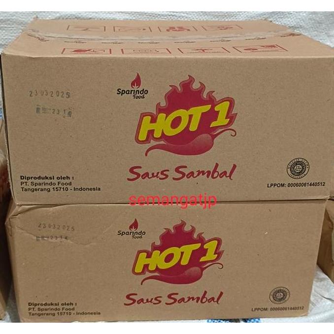 Tempero - Saus Sambal Hot 1 Perdus Isi 20 Pack @24 Sachet - Sauce Kecap Saos Makanan Pedas Botol