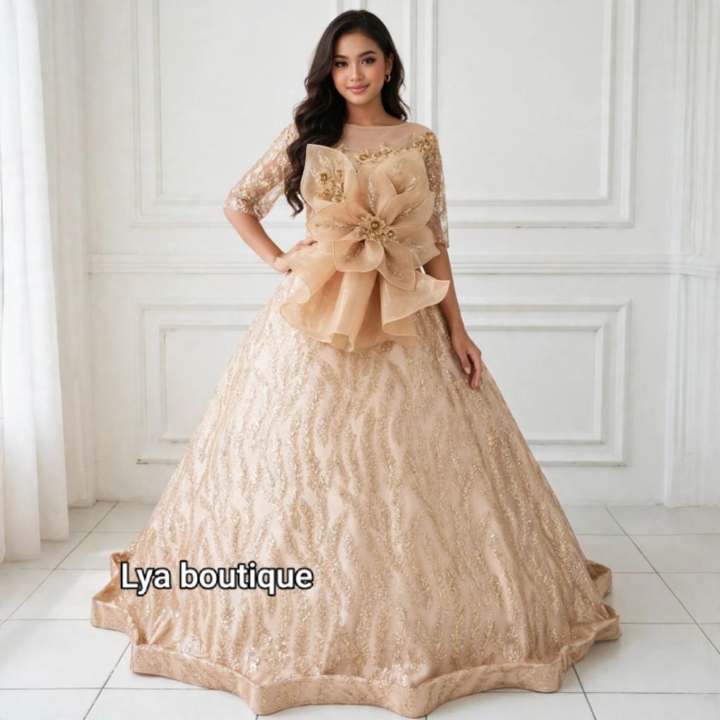 GAUN PENGANTIN/GAUN PESTA/GAUN PENGIRING PENGANTIN MODERN