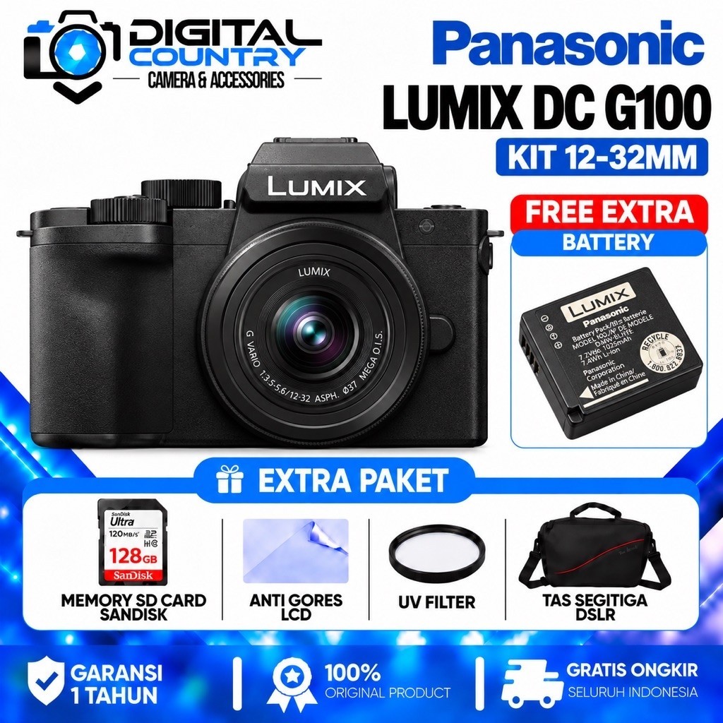 PANASONIC LUMIX DC-G100 KIT 12-32MM / LUMIX DC-G100 KIT 12-32MM
