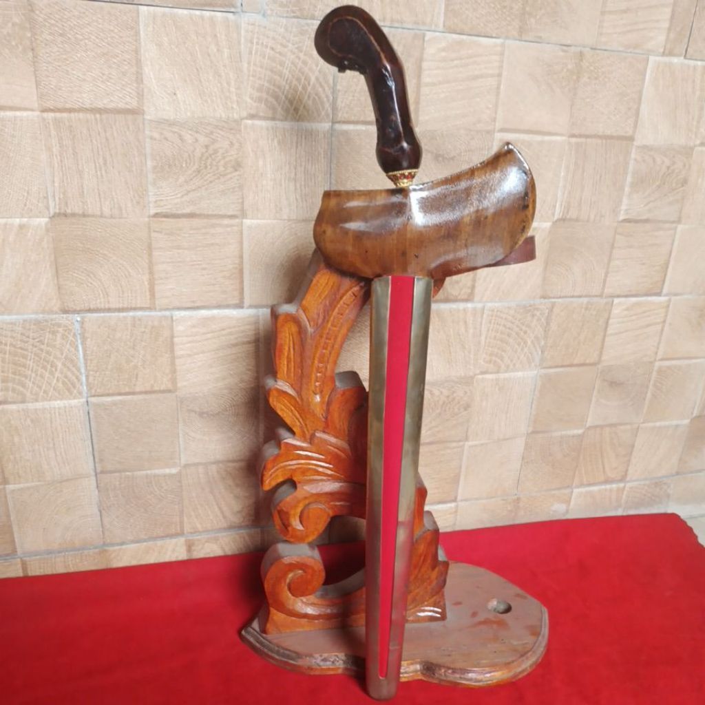 Keris Kyai Brojol Sepuh Ful Pamor,Bilah Gligir,Pamor Udan Mas Tiban,Pedaringan Kebak