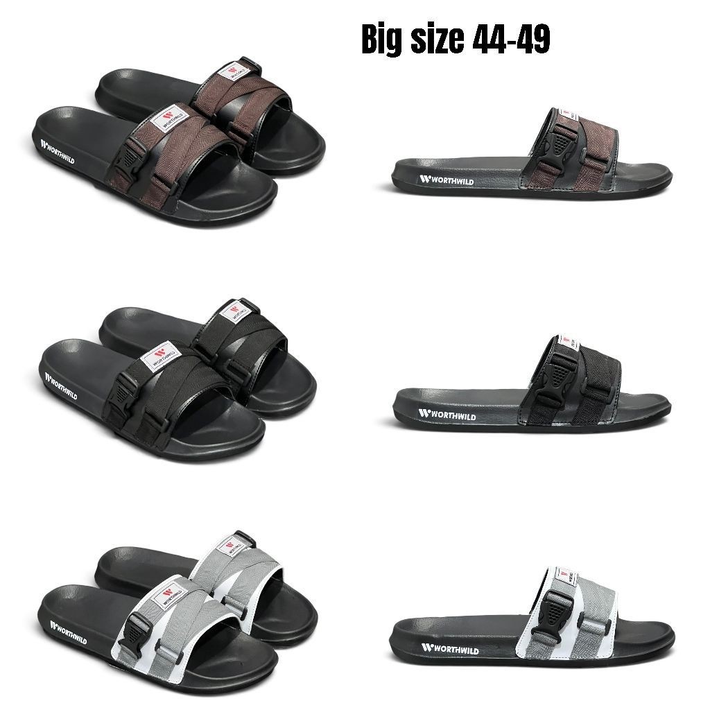 Sandal Pria Ukuran Jumbo Sendal Selop Besar Slippers Men big Size 47 48 49 Slide Slop Flip Flop Sand
