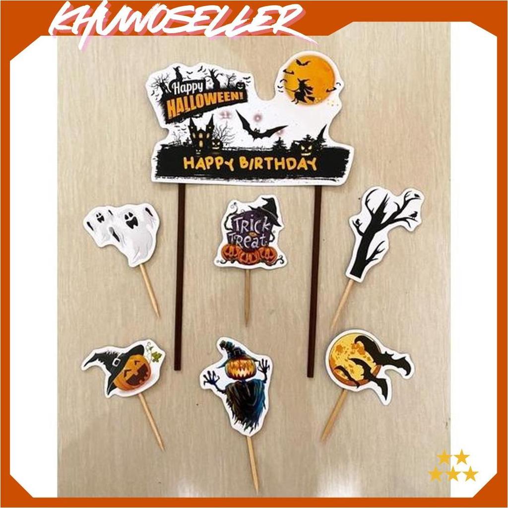 TOPPER HALLOWEN / TOPPER KUE HALLOWEEN / CAKE TOPPER HALLOWEEN Sale