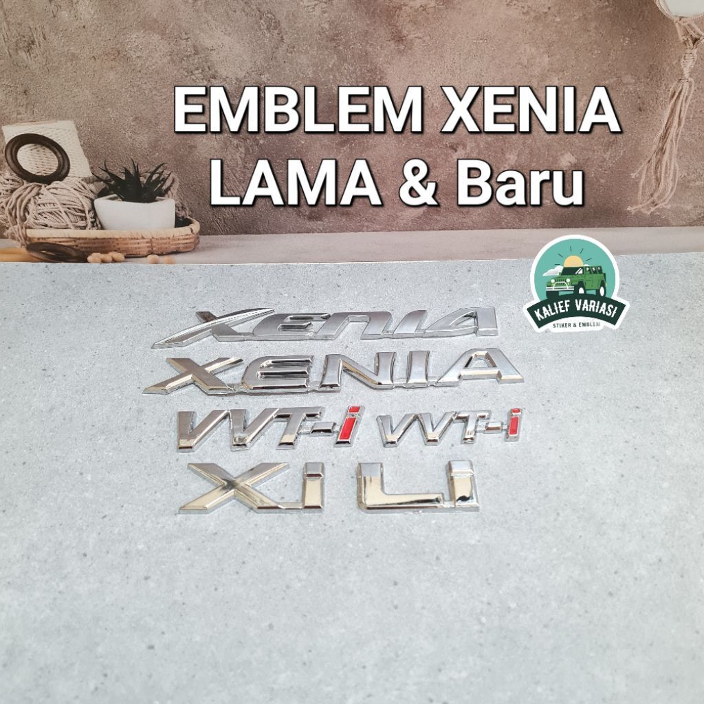 Emblem Xenia lama baru Xi Li / Emblem xenia new old / Logo vvti besar / Logo vvti kecil