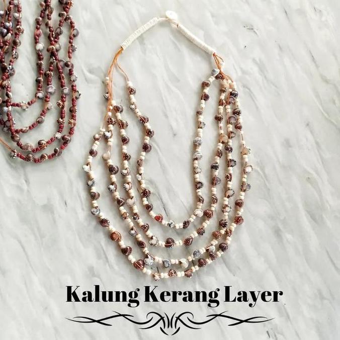 KALUNG KERANG LAYER KHAS BALI / KALUNG KERANG / KALUNG WANITA LUCU / KALUNG KHAS BALI / KALUNG PESTA
