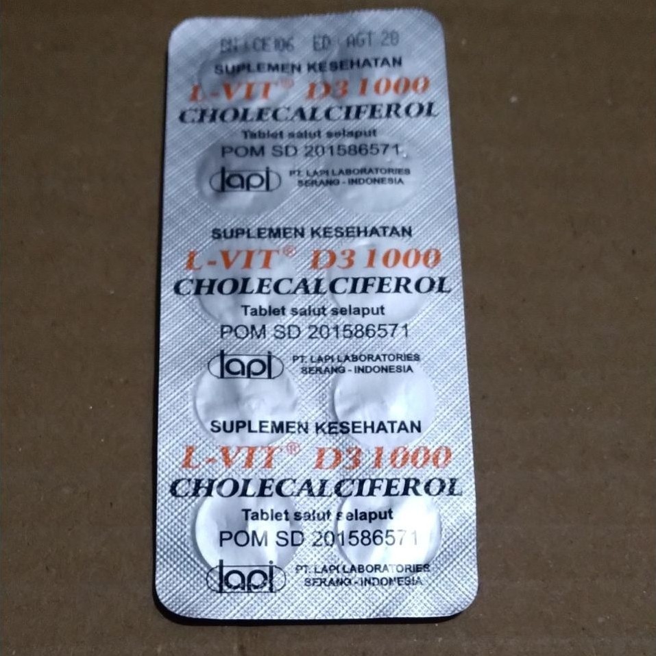 L-VIT D3 1000 UI / L VIT D3 1000 UI