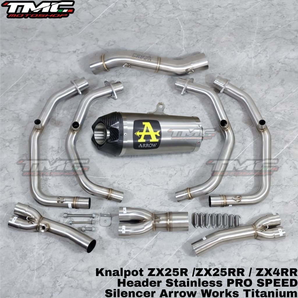 Knalpot ZX25 ZX25R ZX25RR ZX4RR Arrow Works fullsystem