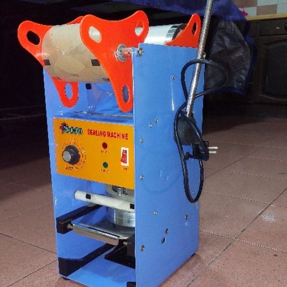 Preloved Mesin Press Gelas Plastik Cup Sealer omicko