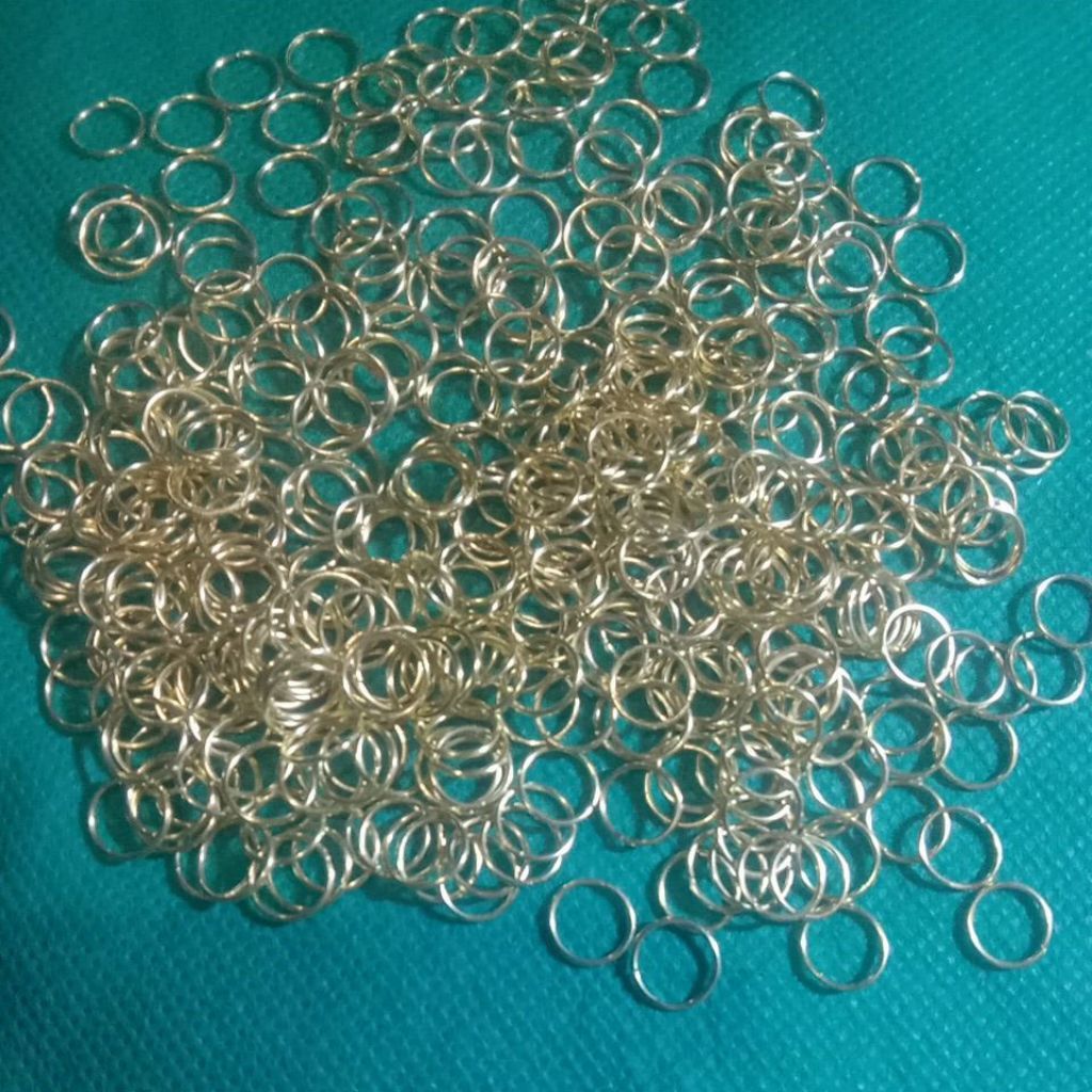 (10 gram) ring bulat ring penyambung ukuran 8 mm.