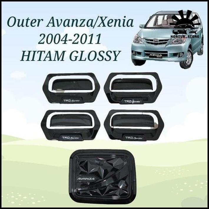 Outer Handle Tank Cover Hitam Glossy Mobil Avanza Xenia Vvti Old 2004 2005 2006 2007 2008 2009 2010 