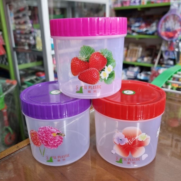 toples bulat plastik drat / wadah plastik drat