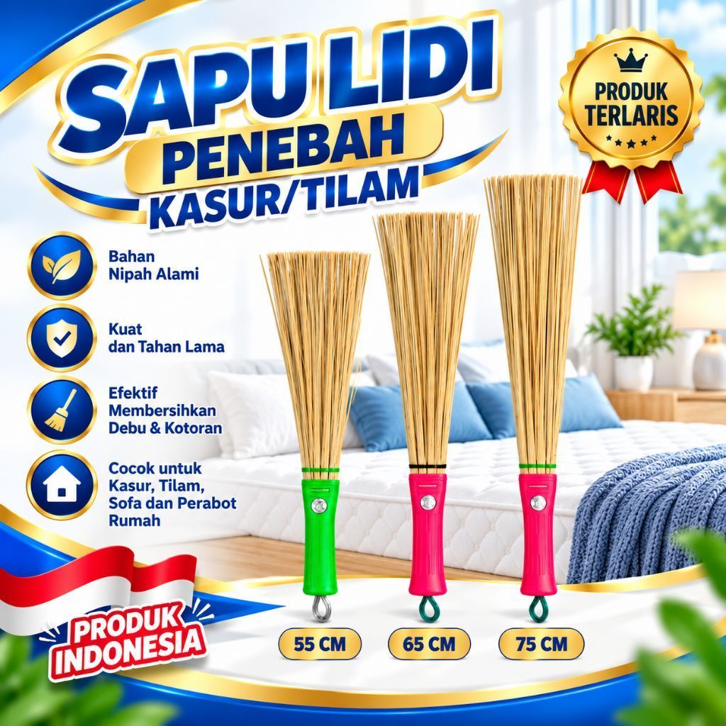 Sapu Lidi Kasur/Tilam, Penebah Kasur, Tebah Kasur, lidi Kasur, Tebah Tilam