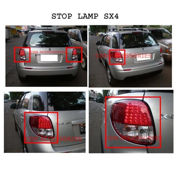 Stoplamp LED Suzuki SX4 (Red Clear) / Lampu belakang SX4 Harga per pcs