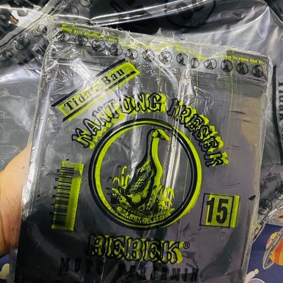 Kantong Kresek Bebek Plastik Premium Tidak Bau Ukuran 15 24 26 Hitam Putih