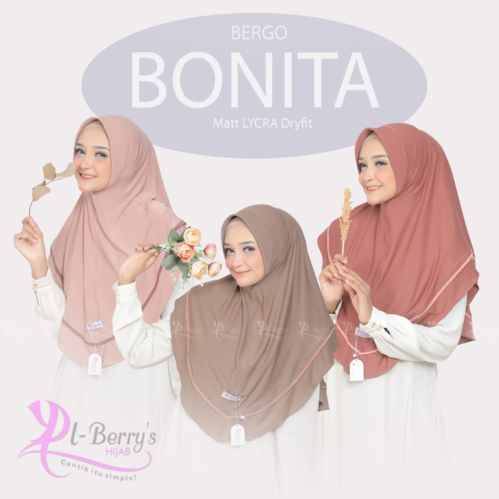 EL BERRYS BONITA//HIJAB INSTAN DEWASA El BERRYS