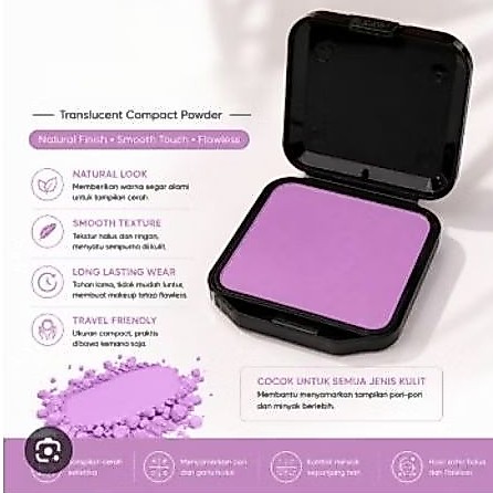Oimio Translucent Compact Powder 3 Warna Korea