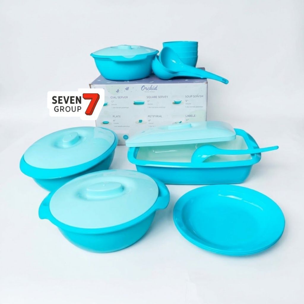 Calista Orchid Set 12 Pcs Wadah Saji Prasmanan Plastik PP5 BPA Free