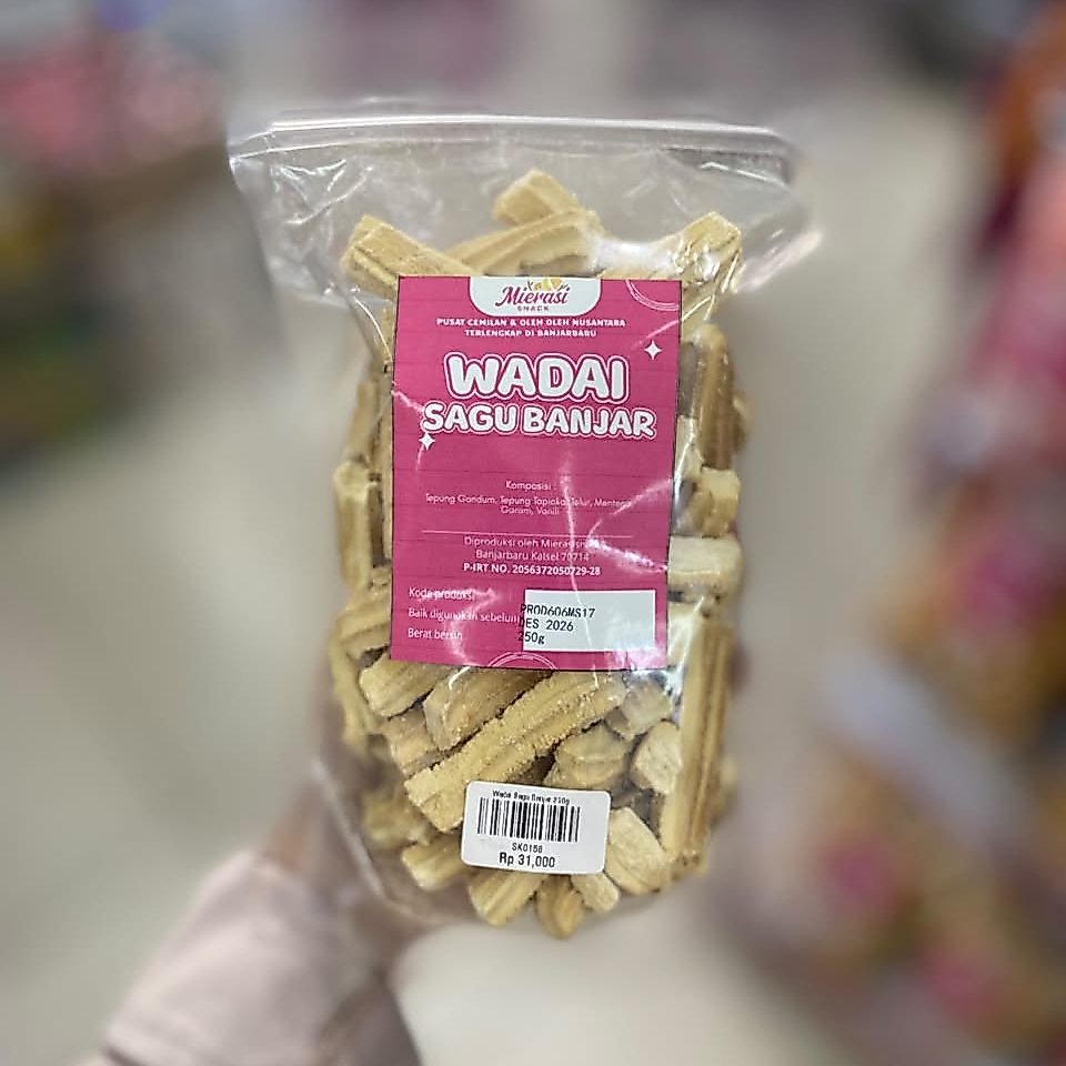 Snack Kiloan Wadai Sagu Banjar 250-500gram | Kue Kering Sagu | Cemilan enak | makanan ringan | Kue t