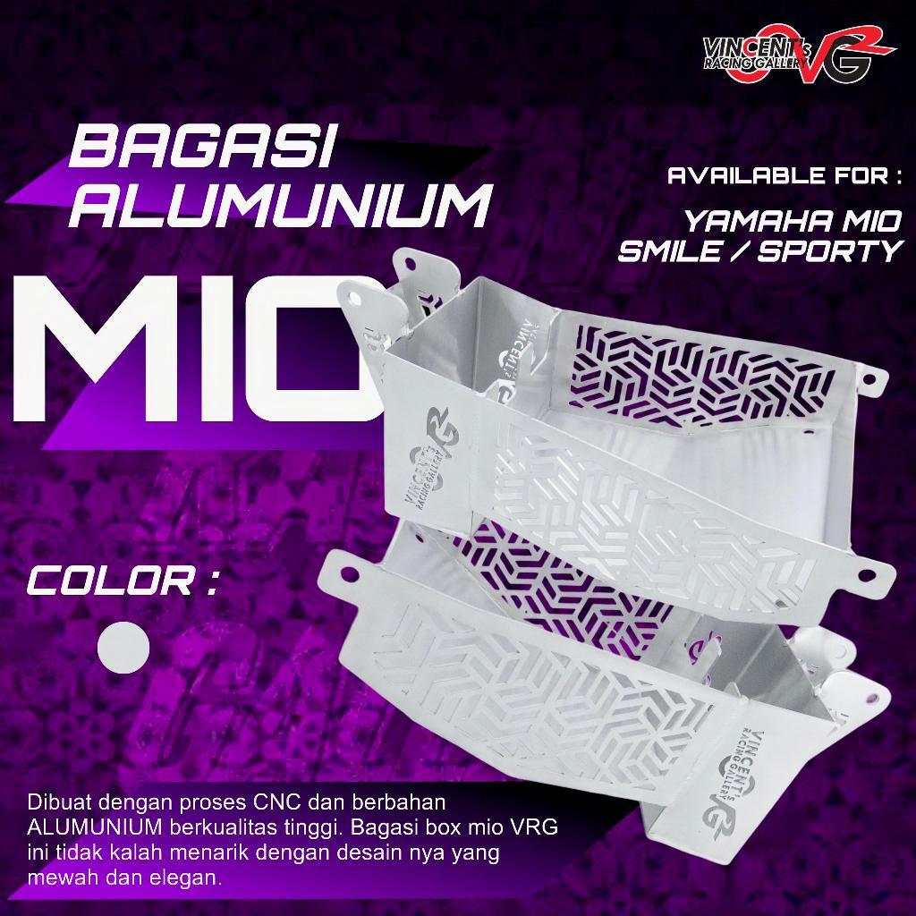 VRG Box Bagasi Almu Alumunium Box Aki Mio Sporty / Smile Almunium