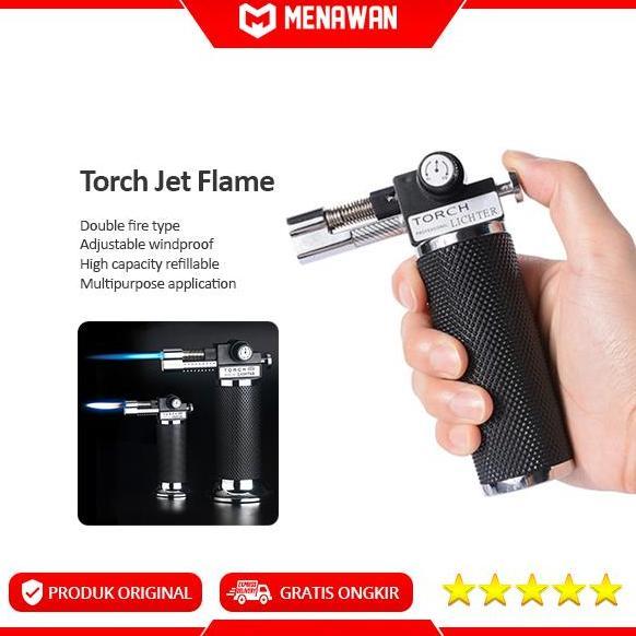 Prete - Torch Turbine Lighter Jet Flame Korek Api Gas Butane Bara Anti Angin