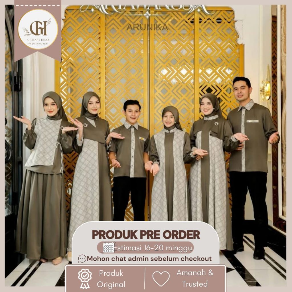 Aryawangsa sarimbit lebaran 2027 by SS Hijab OPEN PRE ORDER (READY FEBRUARI 2027) Family set couple 