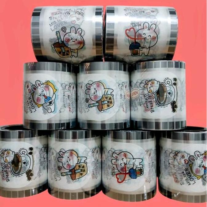 Pilihan - 800 Cup Plastik Lid Cup Sealer Cony Line Friends Seal Cup Milk Tea
