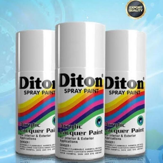 Diton 150cc Cat Semprot Kecil Motor Mobil & Helm | Hitam Putih Silver Gold Candy Tone Merah Biru | P