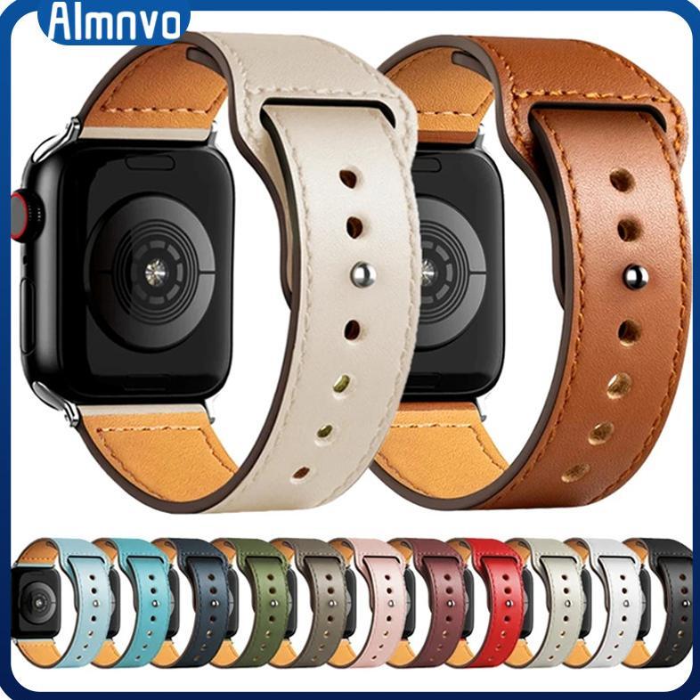 Leather Strap for IWatch Ultra 4 3 2 /Ultra SE 3 2 49mm 46mm 45mm 41mm 44mm 40mm 38mm 42m Accessorie