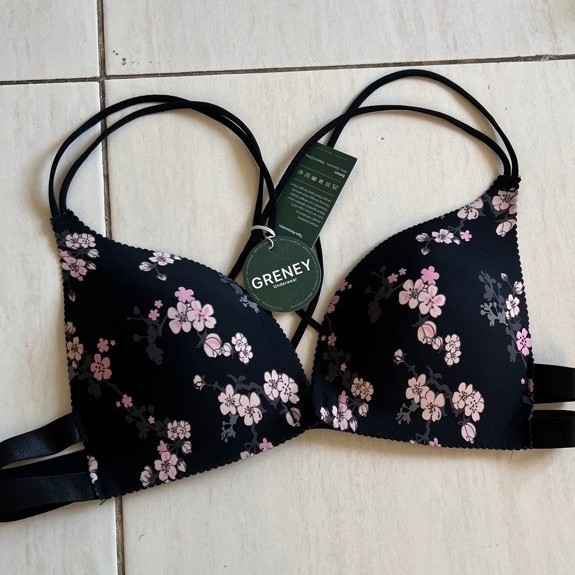 bra motif bunga tali