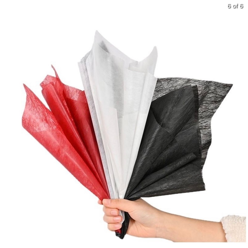 Kiandaa 1 Pack 35 Lembar Kertas Tissue Buket Bunga Waterproof Cotton Tisu Sydney Paper Flower Wrappi