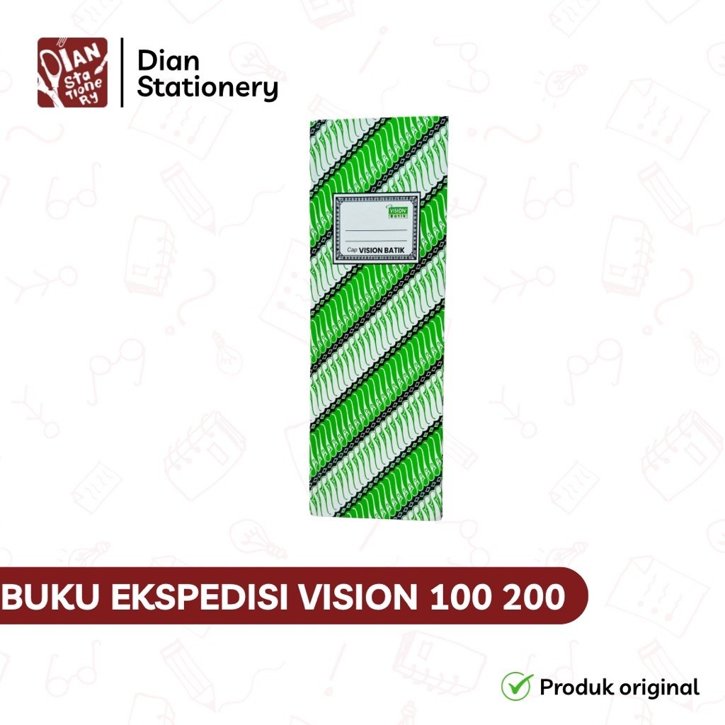 Buku Ekspedisi Hard Cover Vision Isi 100 200 Lembar | Buku Bergaris Untuk Pencatatan Ekonomi Akuntan
