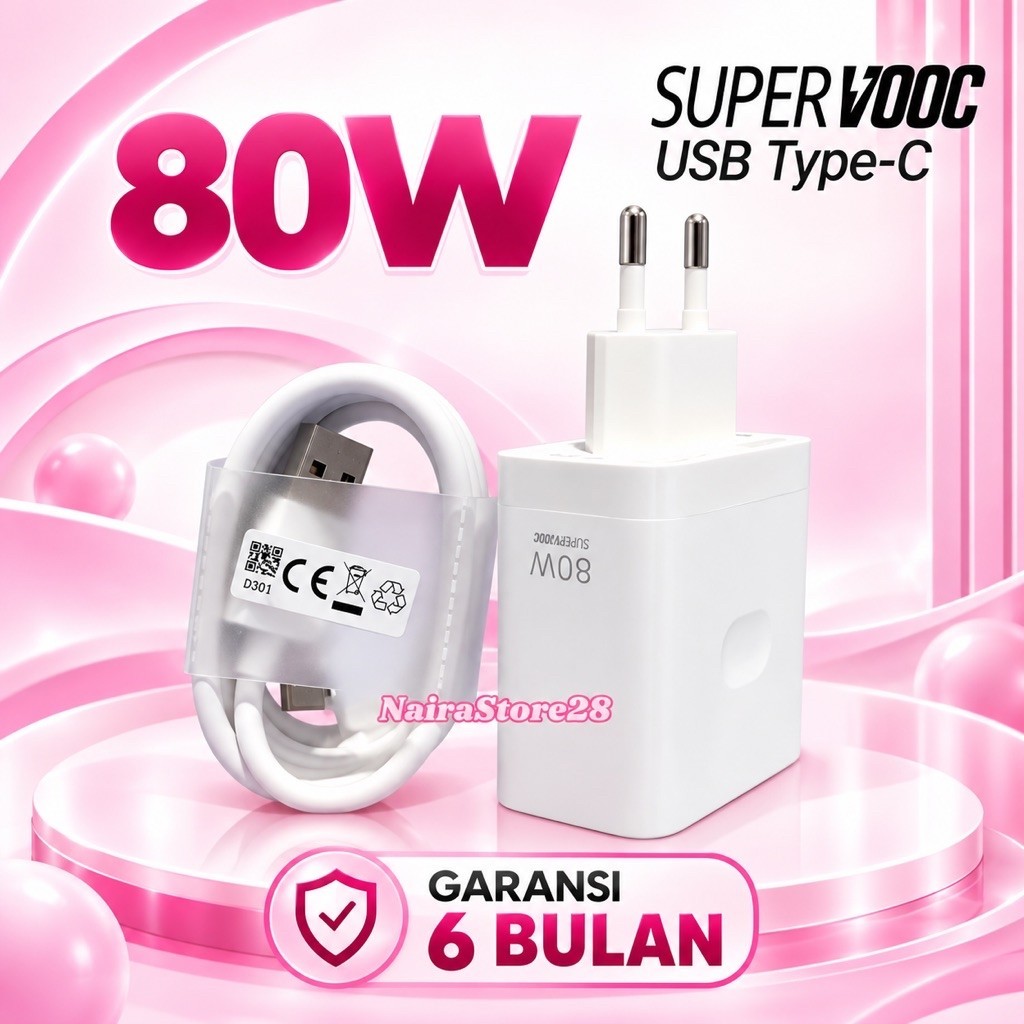 CHARGER OPPO 80 WATT SUPERVOOC