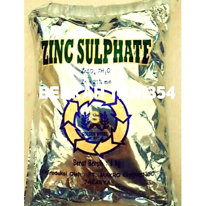 READY 1KG Pupuk pembenah tanah znso4 silver original Pupuk Znso4 tabur