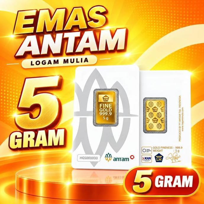 Terlaris Antam Logam Mulia Emas Antam 5 Gram Emas Logam Mulia Antam 5 Gram