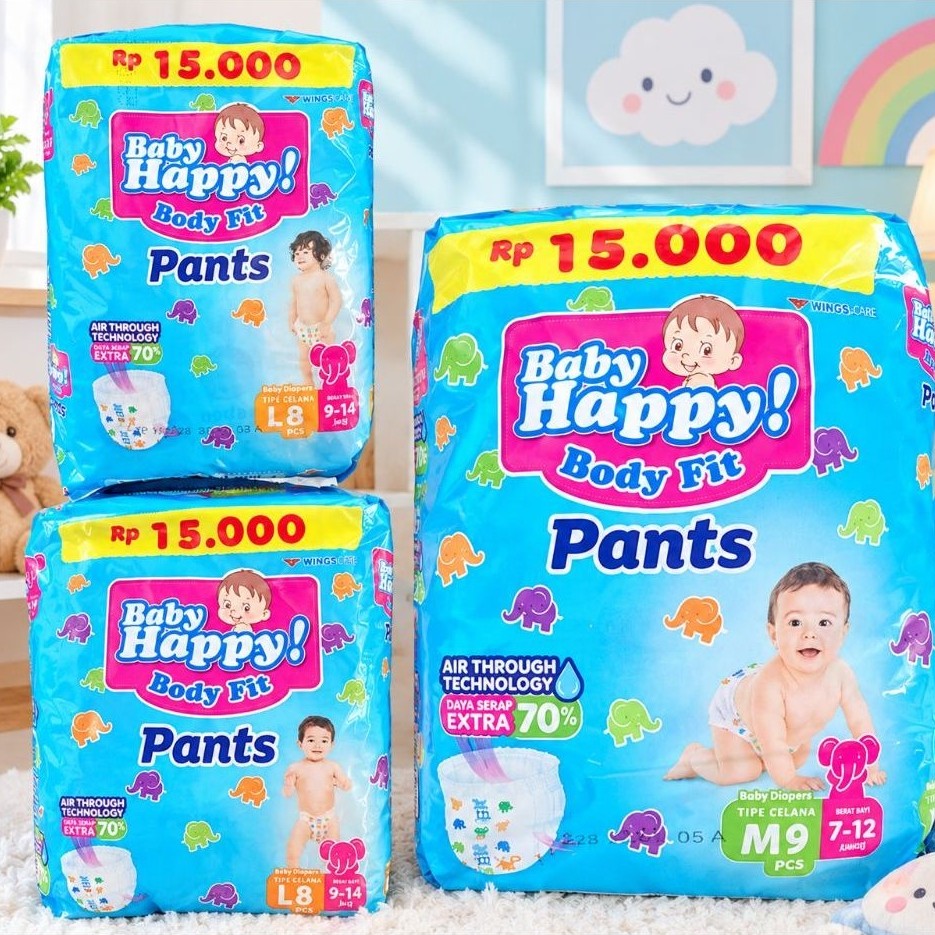 Baby happy M9 L8 XL7 kemasan ekonomis exp 2029 Promo