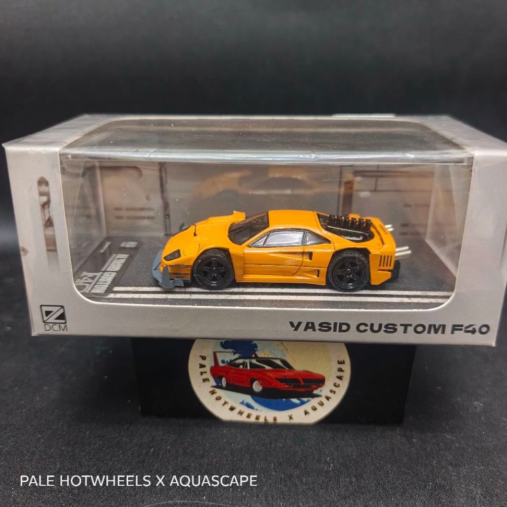 DCM Al Yasid Custom F40 Yellow Ferrari 1/64 Diecast