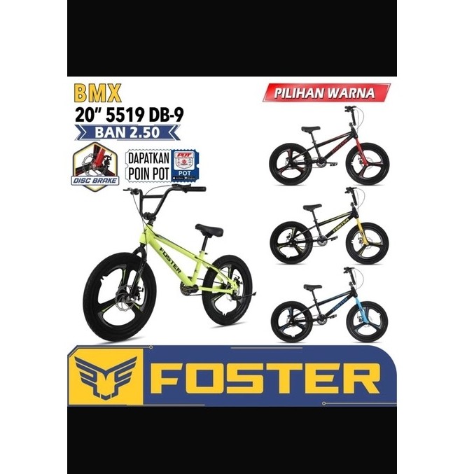 SEPEDA BMX 20x2.40 CAKRAM/DISBRAKE VELG ALLOY